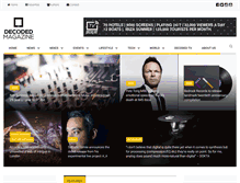 Tablet Screenshot of decodedmagazine.com